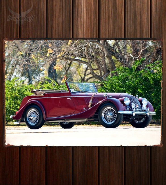 Металлическая табличка Morgan Plus 4 Drophead Coupe Металлическая табличка Morgan Plus 4 Drophead Coupe